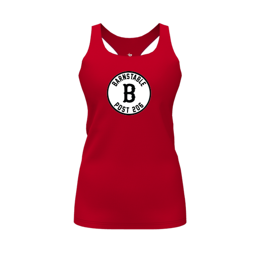 [CUS-DFW-RCBK-PER-RED-FYS-LOGO2] Racerback Tank Top (Female Youth S, Red, Logo 2)