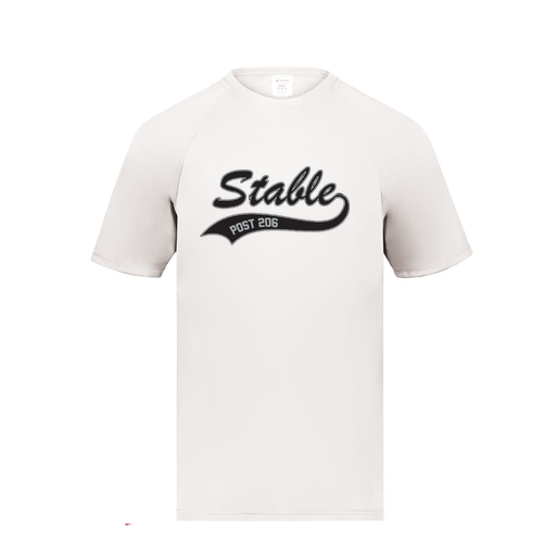 [2790.005.S-LOGO1] Men's Smooth Sport T-Shirt (Adult S, White, Logo 1)