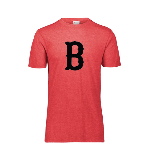 [FTSCUBRD-YS-LOGO3] Decker Youth Tri-Blend T-Shirt - Short Sleeve (Youth S, Red, Logo 3)