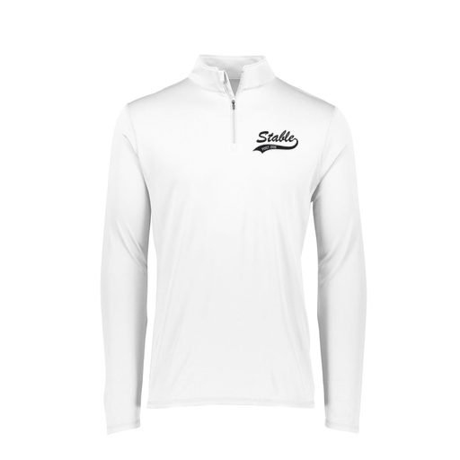 [FTLQFLWH-FAXS-LOGO1] Decker Women's Flex-Lite 1/4 Zip Shirt (Female Adult XS, White, Logo 1)