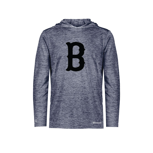 [FOLHCGNV-AS-LOGO3] Decker Men's Charge Hoodie (Adult S, Navy, Logo 3)