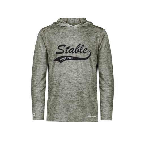 [FOLHCGGY-AS-LOGO1] Decker Men's Charge Hoodie (Adult S, Gray, Logo 1)