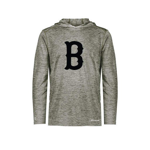 [FOLHCGGY-AS-LOGO3] Decker Men's Charge Hoodie (Adult S, Gray, Logo 3)