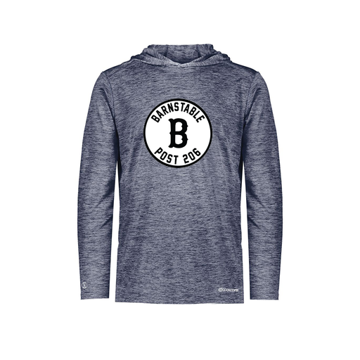 [FOLHCGNV-YS-LOGO2] Decker Youth Charge Hoodie (Youth S, Navy, Logo 2)