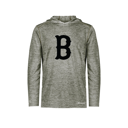 [FOLHCGGY-YS-LOGO3] Decker Youth Charge Hoodie (Youth S, Gray, Logo 3)