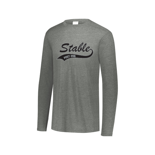 [3075.013.XS-LOGO1] Men's LS Ultra-blend T-Shirt (Adult XS, Gray, Logo 1)
