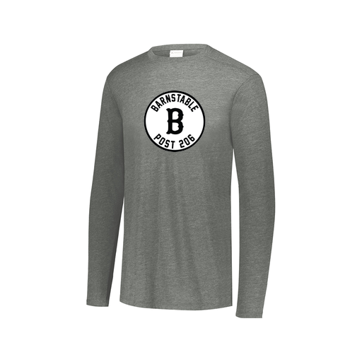 [3075.013.XS-LOGO2] Men's LS Ultra-blend T-Shirt (Adult XS, Gray, Logo 2)