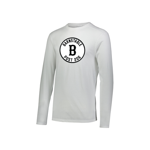 [3076.005.S-LOGO2] Youth LS Ultra-blend T-Shirt (Youth S, White, Logo 2)