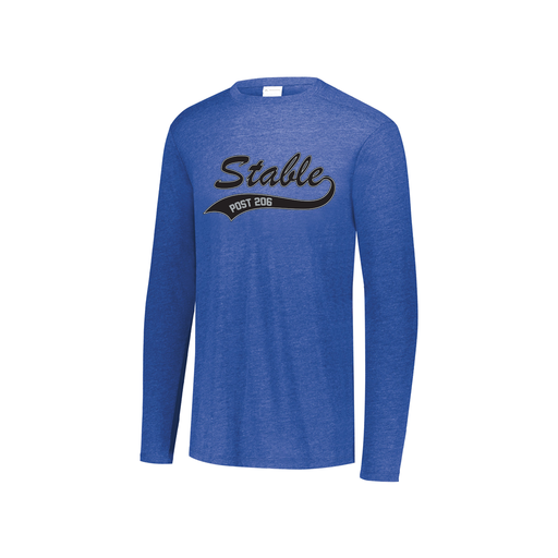 [3076.U55.S-LOGO1] Youth LS Ultra-blend T-Shirt (Youth S, Royal, Logo 1)
