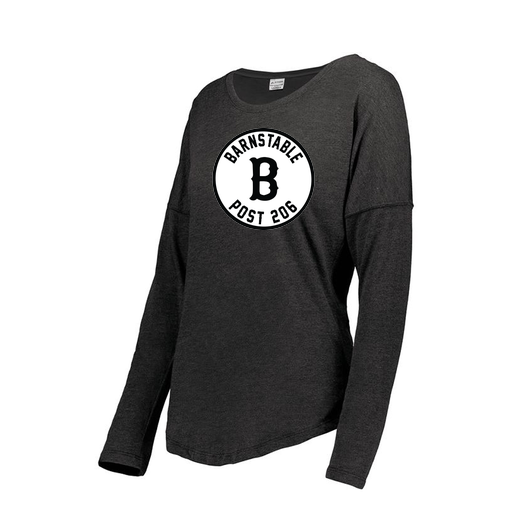 [3077.K94.XS-LOGO2] Ladies LS Ultra-blend T-Shirt (Female Adult XS, Black, Logo 2)